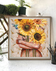 jessica-watts-fine-art-print-flower-sunflowers-hummingbird